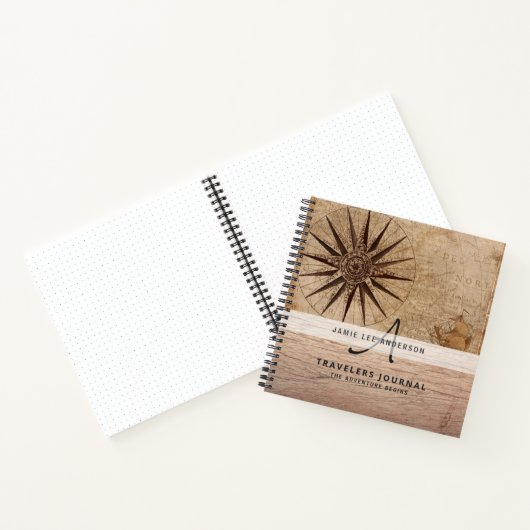 Wereldkaart Reis Pensioen Emmerlijst Cadeau Vader  Notitieboek (Binnen)