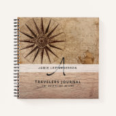 Wereldkaart Reis Pensioen Emmerlijst Cadeau Vader  Notitieboek (Voorkant)