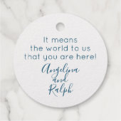 Wereldkaart Reis Thema ECHT FOLIE Bedankt Bedankjes Labels (Achterkant)