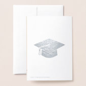 Wereldkaart reisavontuur begint met Afstuderen Folie Kaarten (Met envelop)