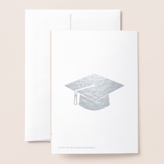 Wereldkaart reisavontuur begint met Afstuderen Folie Kaarten (Met envelop)