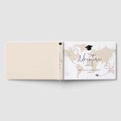 Wereldkaart reisavontuur begint met Afstuderen Gastenboek (Volledig)