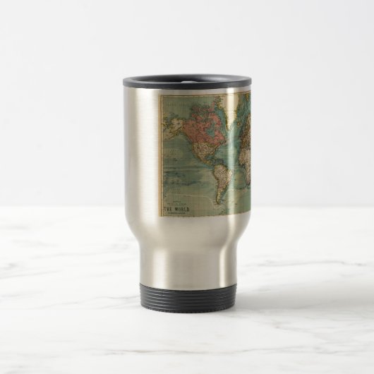 Wereldkaart Reisbeker (Center)