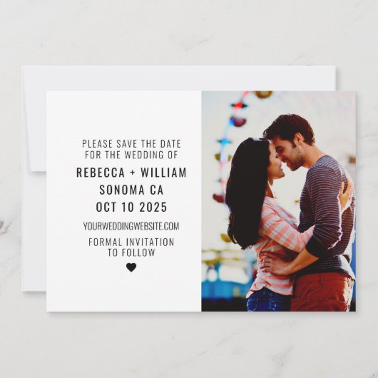 Wereldkaart reisbestemming bruiloft opslaan datum kaart (Achterkant)