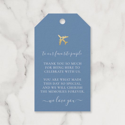 Wereldkaart-reisthema Bestemmingsvoorkeur Cadeaulabels (Achterkant)