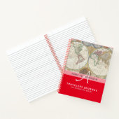 Wereldkaart Reizen Pensioen Bucket List Gift Papa Notitieboek (Binnen)