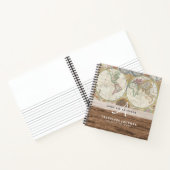 Wereldkaart Reizen Pensioen Bucket List Gift Papa Notitieboek (Binnen)