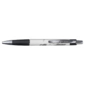 wereldkaart Reizen Silver Grey Black White, aangep Pen (Achterkant)