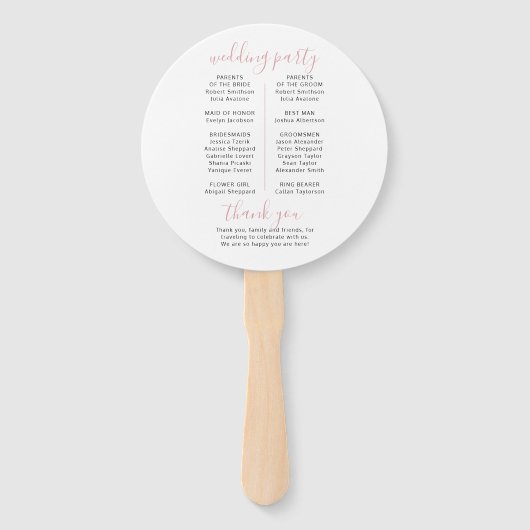 Wereldkaart Reizen Thema Wereldbol Trouwprogramma Handwaaier (Achterkant)