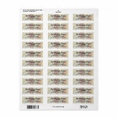 Wereldkaart Retouradres Labels (Full Sheet)