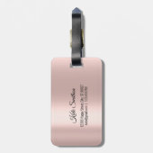 Wereldkaart richt wat een ONEderful Roos van de We Bagagelabel (Achterkant verticaal)