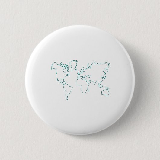 Wereldkaart Ronde Button 5,7 Cm (Voorkant)