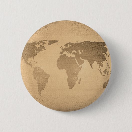 wereldkaart ronde button 5,7 cm (Voorkant)