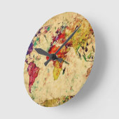  wereldkaart ronde klok (Hoek)