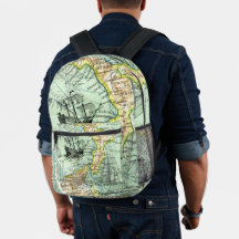  Wereldkaart schat varen de zeven Zeeen