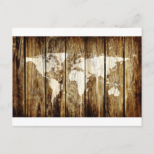 wereldkaart schuur 2 briefkaart (Voorkant)