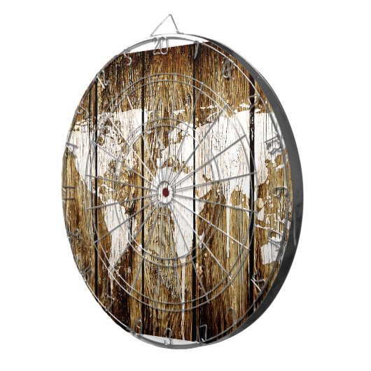 wereldkaart schuur 2 dartbord (Voorkant Rechts)