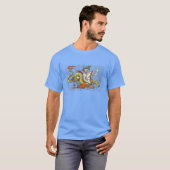 Wereldkaart Serpent en Lyre T-shirt (Voorkant volledig)