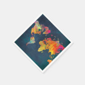 wereldkaart servet (Hoek)