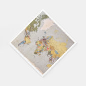 wereldkaart servet (Hoek)