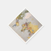 wereldkaart servet (Hoek)