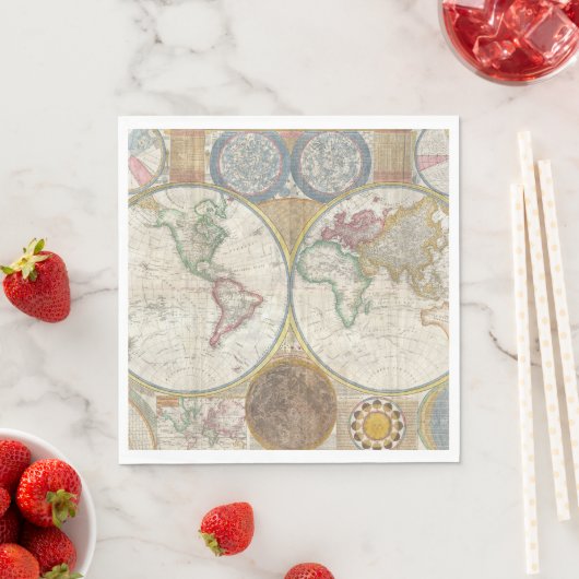 WERELDKAART SERVETTEN (Insitu)