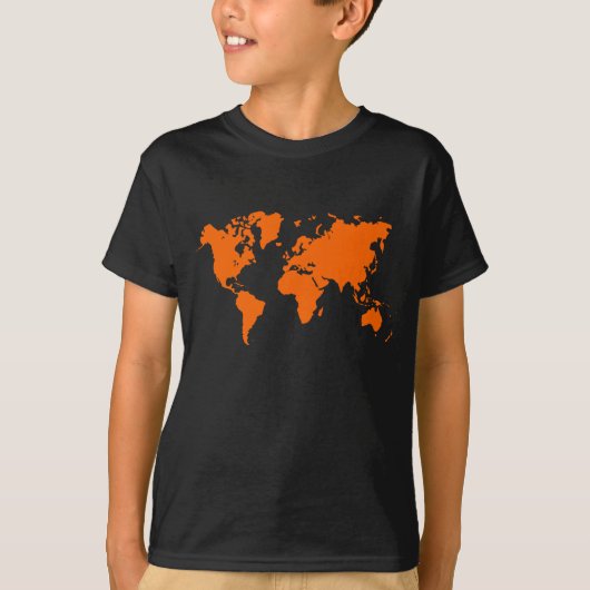 WERELDKAART - SINAASAPPEL T-SHIRT (Voorkant)