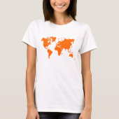 WERELDKAART - SINAASAPPEL T-SHIRT (Voorkant)