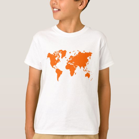 WERELDKAART - SINAASAPPEL T-SHIRT (Voorkant)