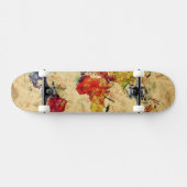  wereldkaart skateboard (Horizontaal)