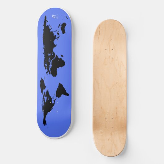 Wereldkaart Skateboard (Voorkant)