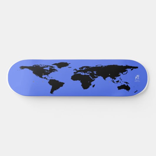 Wereldkaart Skateboard (Horizontaal)
