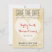 Wereldkaart Sla de datum op Save The Date (Achterkant)