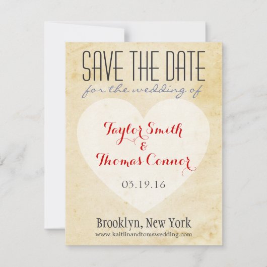 Wereldkaart Sla de datum op Save The Date (Achterkant)