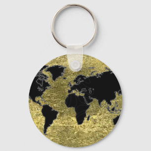 Wereldkaart Sleutelhanger