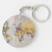 wereldkaart sleutelhanger (Achterkant)