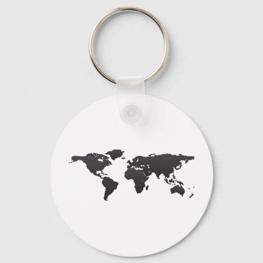 Wereldkaart Sleutelhanger (Voorkant)
