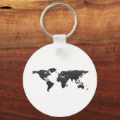 Wereldkaart Sleutelhanger (Voorkant)