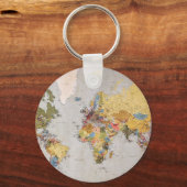 wereldkaart sleutelhanger (Voorkant)