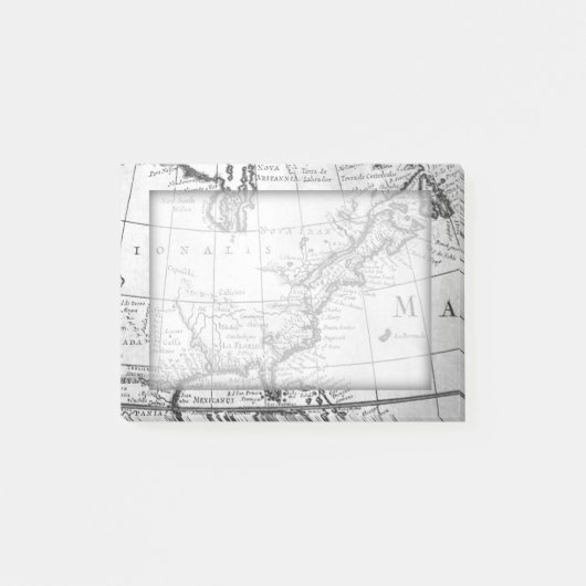 Wereldkaart Sticky Note Pad (Voorkant)