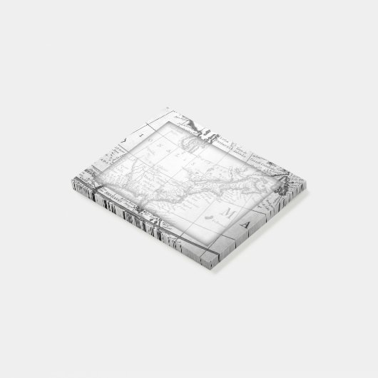  Wereldkaart Sticky Note Pad (Schuin)