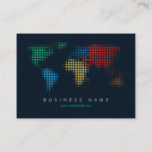 wereldkaart Stippen visitekaartje (Achterkant)