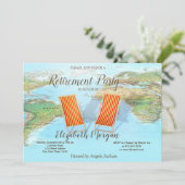 Wereldkaart, Stoelen Pensioen Partij Kaart (Staand voorkant)