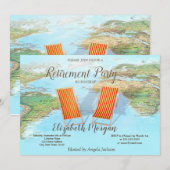 Wereldkaart, Stoelen Pensioen Partij Kaart (Voorkant / Achterkant)