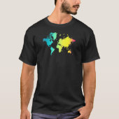Wereldkaart T-shirt (Voorkant)