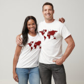 Wereldkaart T-shirt (Unisex)