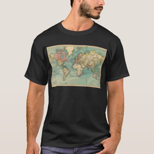  Wereldkaart T-shirt (Voorkant)