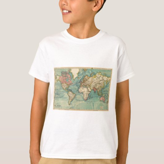  Wereldkaart T-shirt (Voorkant)