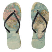  Wereldkaart Teenslippers (Voetbed)