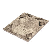 Wereldkaart Tegeltje (Zijkant)